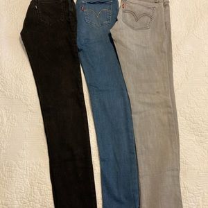 Levi’s Skinny Jeans 3 Pairs